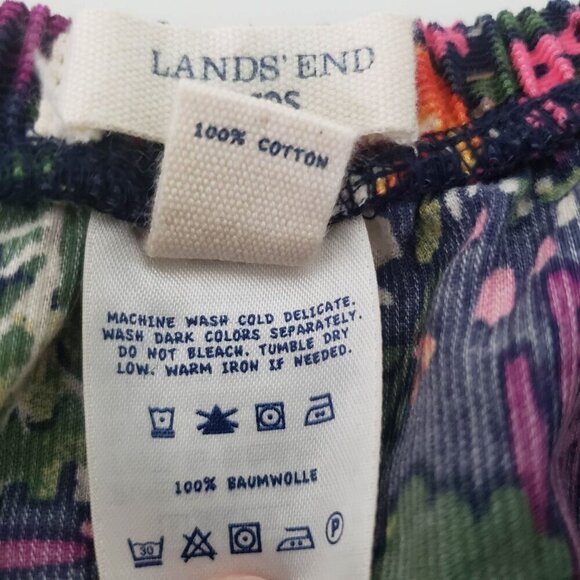 Lands End Forest Corduroy Skirt Fox Rabbit Cotton Pull On Girls Size Large - Picture 6 of 11